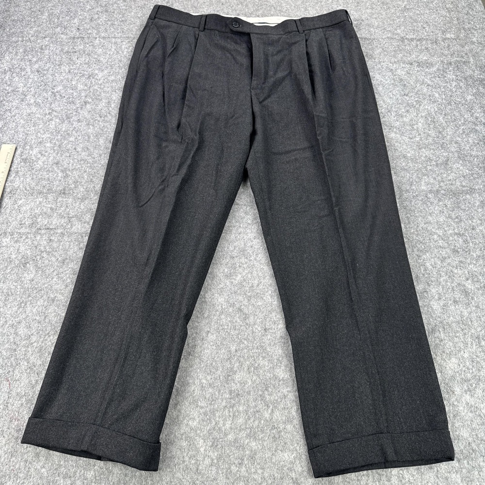 Brooks Brothers Pants Mens 38x30 1818  Wool Pleated Vitale Barberis Canonico